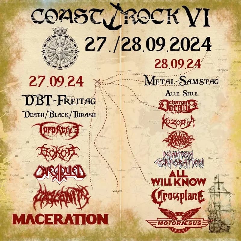 Coast Rock Festival 2024: el paraíso del rock y metal en la costa alemana