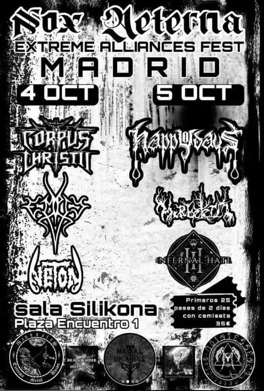 Nox Aeterna Festival 2024: la unión del metal extremo en Madrid