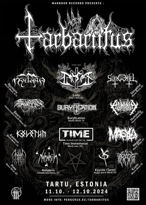Tarbariitus Festival 2024: Black y Death Metal en Tartu