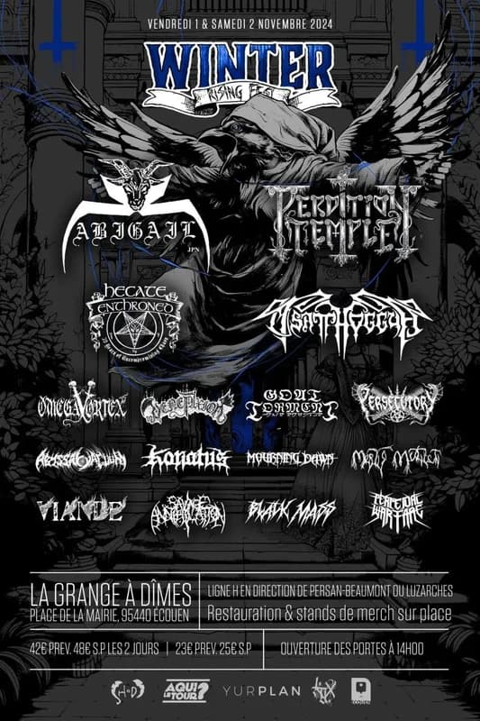 Winter Rising Festival 2024: metal extremo en Écouen