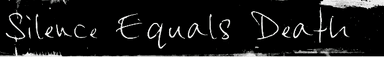 Silence Equals Death logo