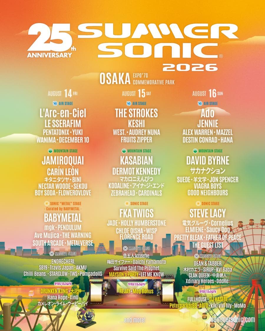 Summer Sonic 2026 Osaka