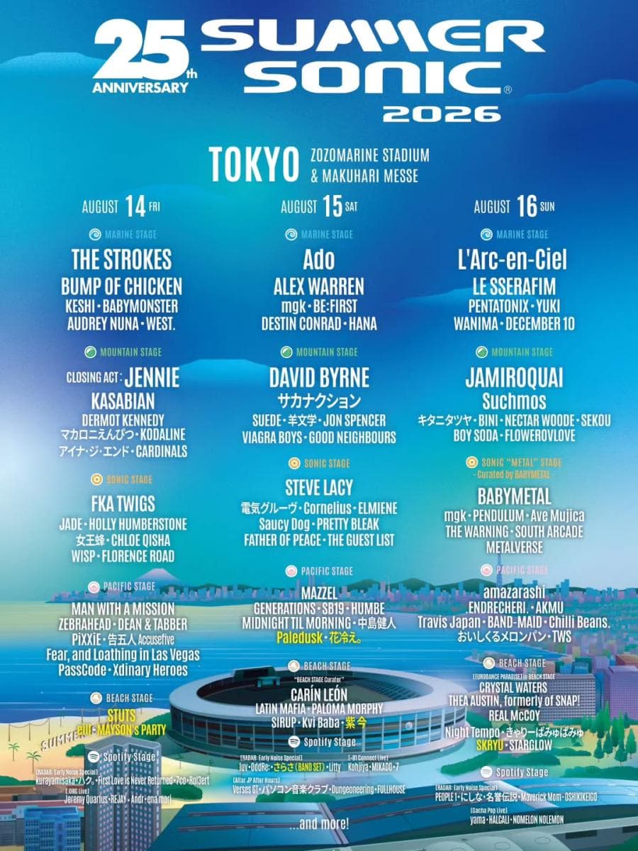 Summer Sonic 2026 Tokyo