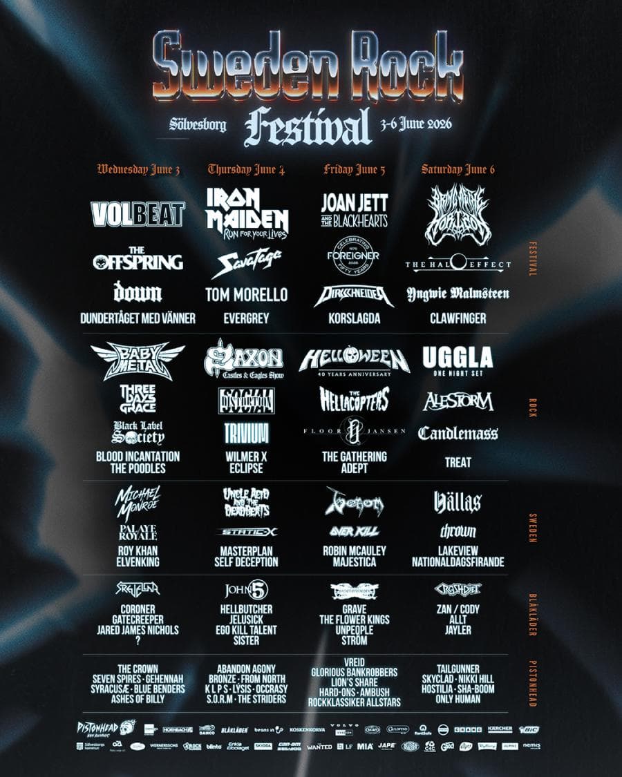 Sweden Rock Festival 2026
