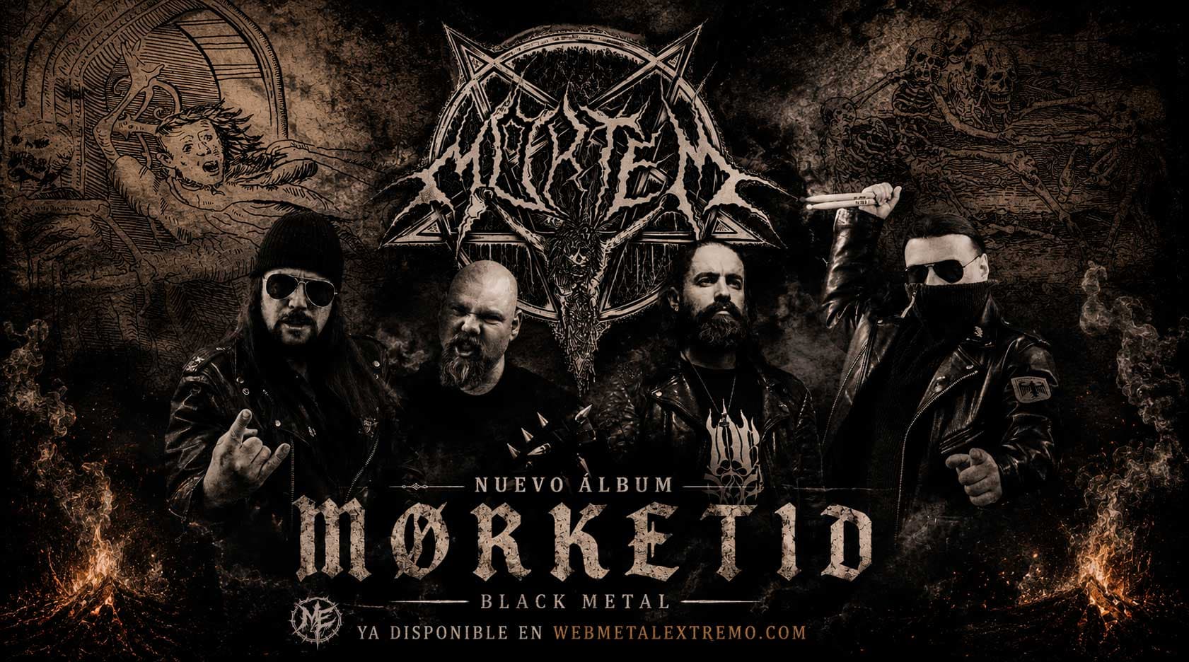 Mortem regresa con "Mørketid": un viaje oscuro en el black metal