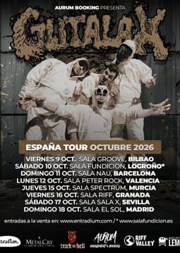 Gutalax España Tour octubre 2026