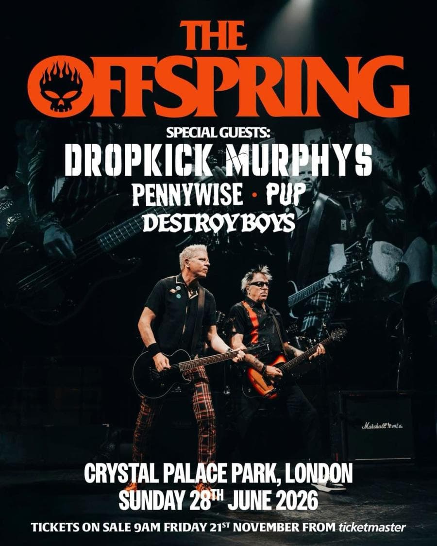 The Offspring + Destroy Boys + Dropkick Murphys + PUP + Pennywise @ Crystal Palace Park
