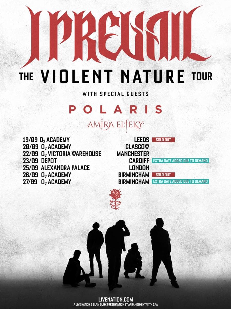 I Prevail + Amira Elfeky + Polaris @ O2 Academy