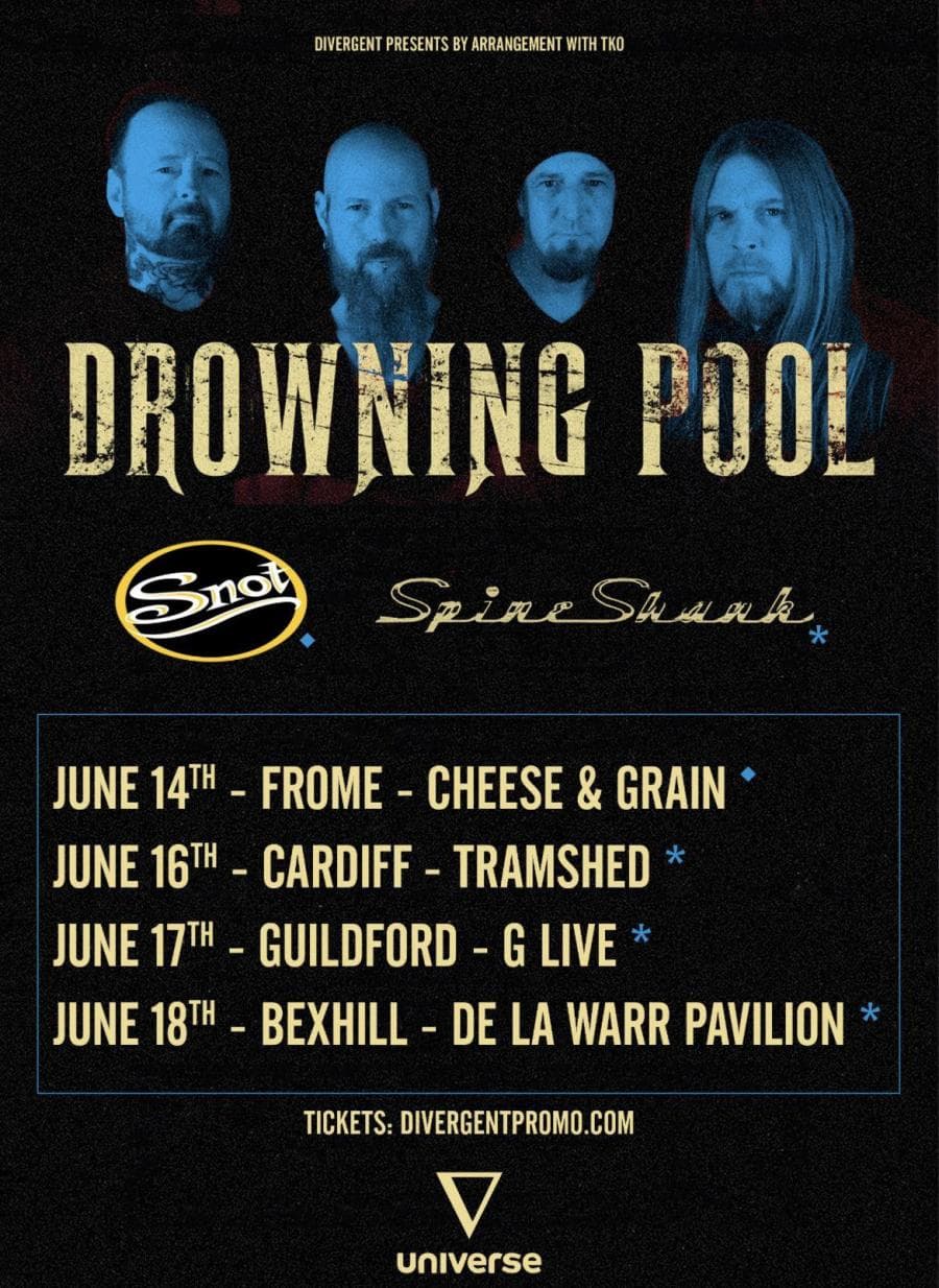 Drowning Pool + Spineshank @ De La Warr Pavilion