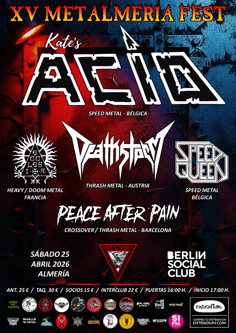 Kate's Acid + Deathstorm + Ecclesia + Peace After Pain + Speed Queen @ Berlin Social Club