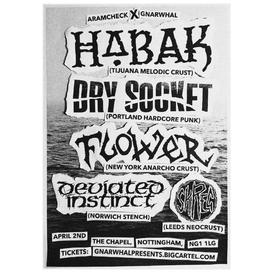Habak + Deviated Instinct + Dry Socket + Flower + Skreg @ The Chapel