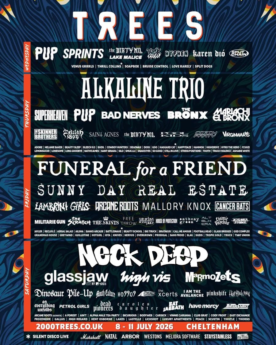 Alkaline Trio + Funeral For A Friend + Neck Deep + PUP + A @ 2000 Trees Festival