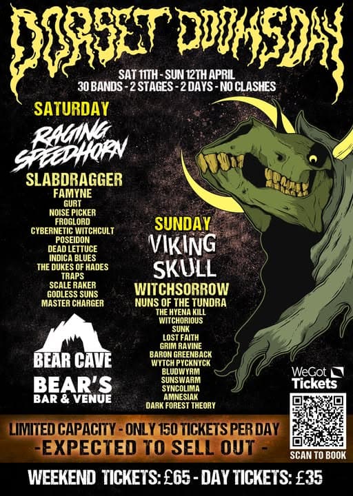 Raging Speedhorn + Viking Skull + Amnesiak + Baron Greenback + Blüdwyrm @ Bear Cave