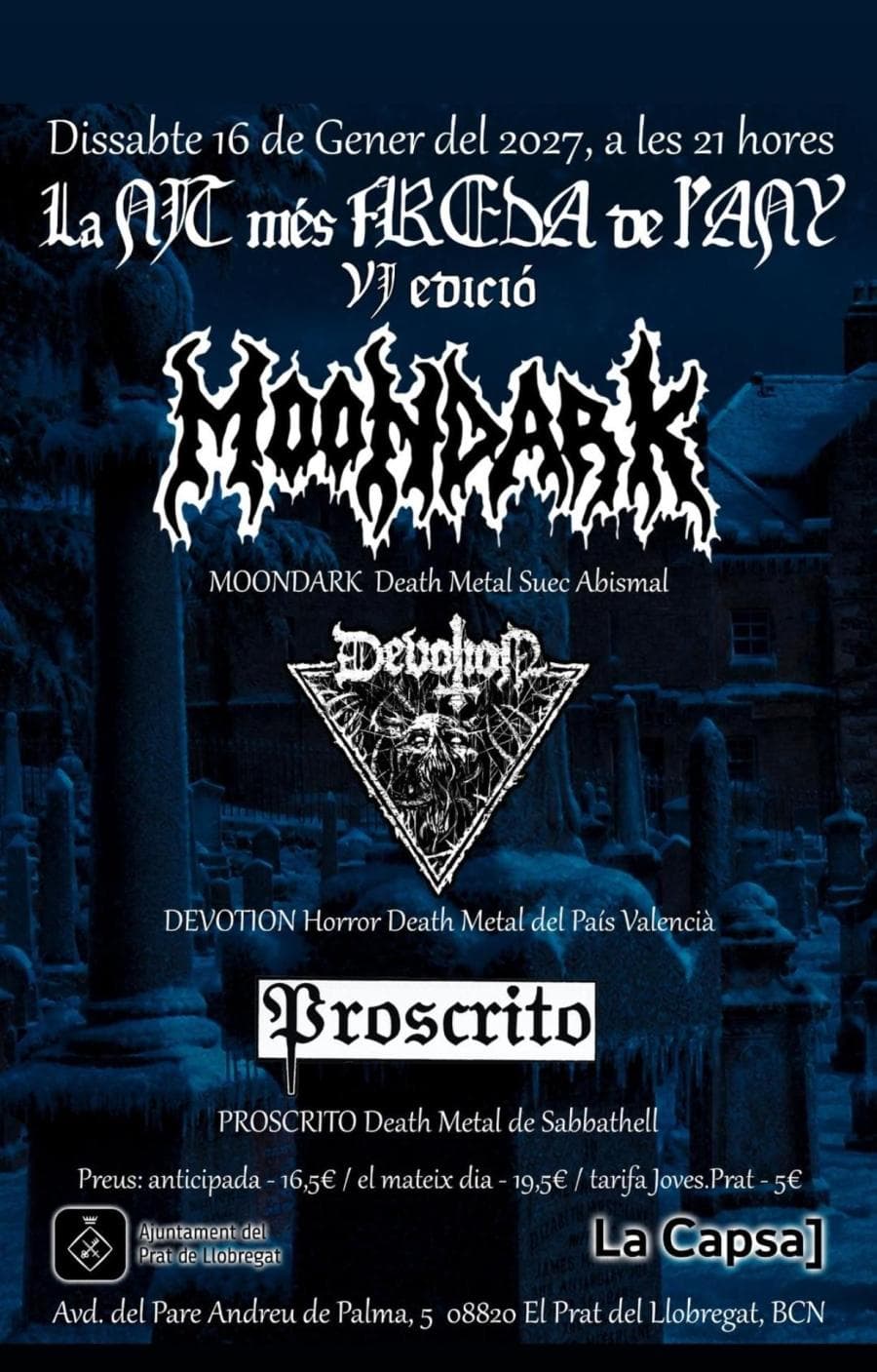 Devotion + Moondark + Proscrito @ Sala La Capsa