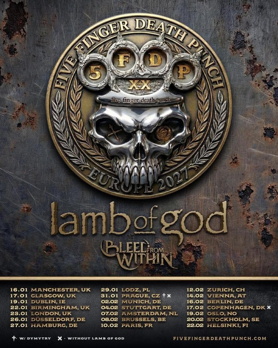 Five Finger Death Punch + Bleed From Within + Dymytry Paradox