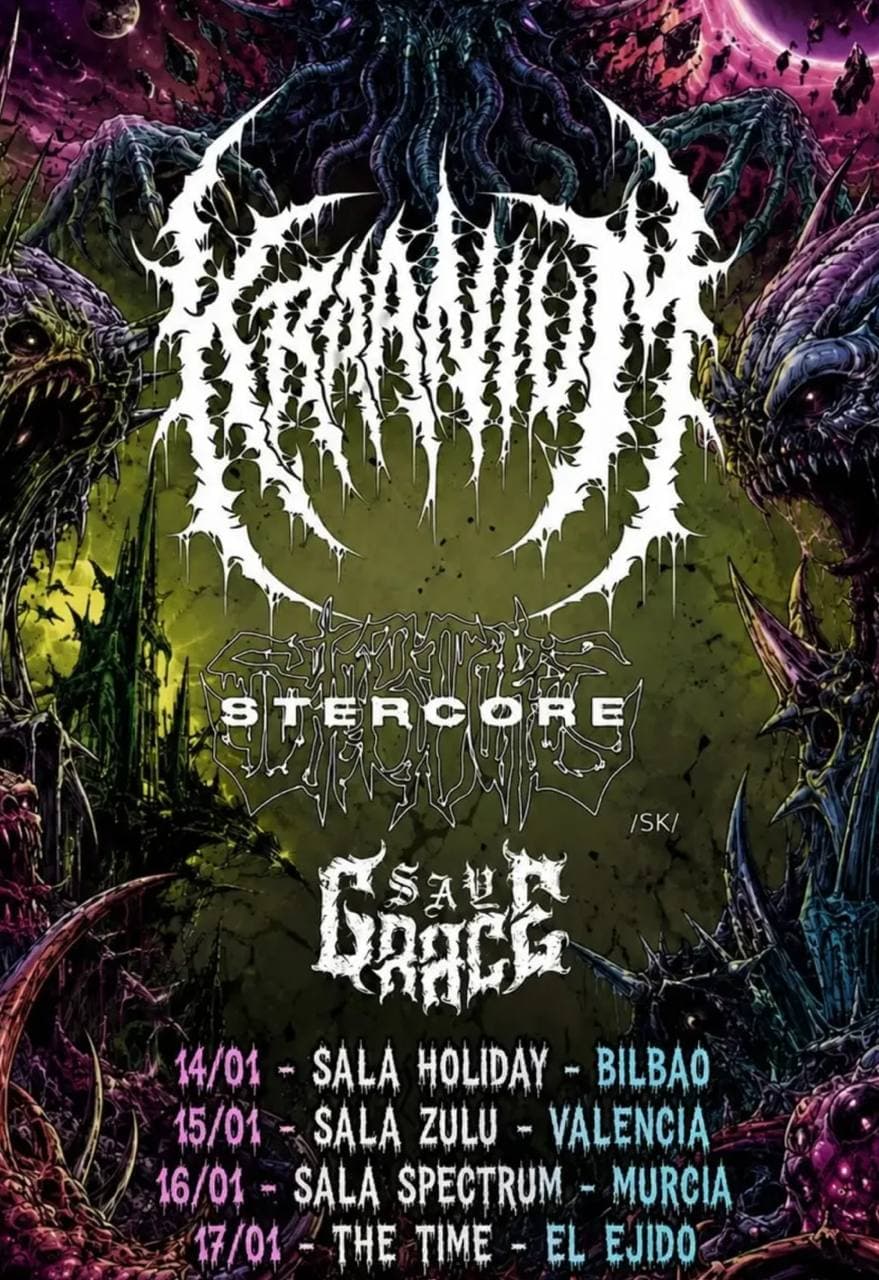 Kraanium + Say Grace + Stercore @ Discoteca Holiday Deusto