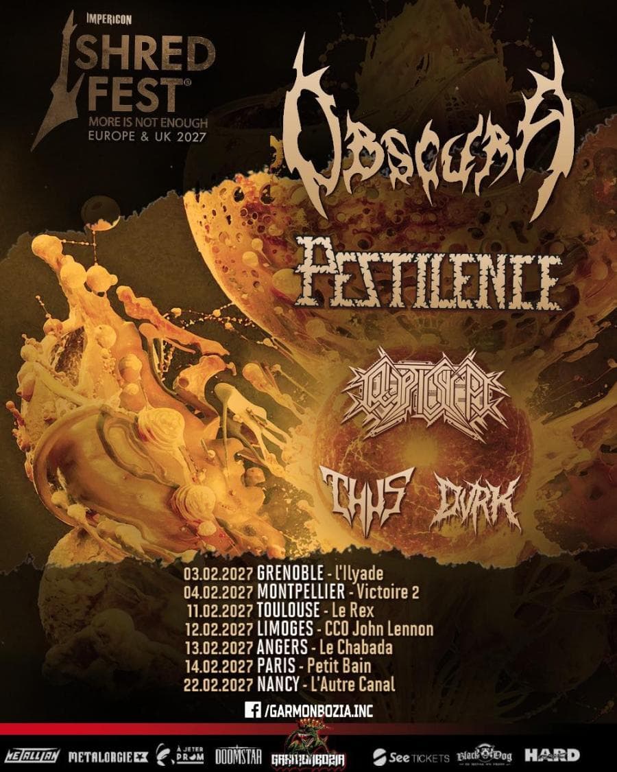 Obscura + Cryptic Shift + Dvrk + Pestilence + Thus