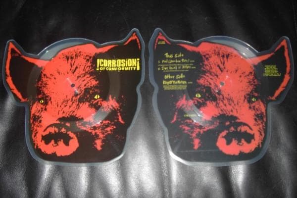 Pighead Shaped Picture Disc cover