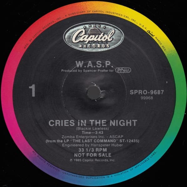 Cries in the Night promo cover