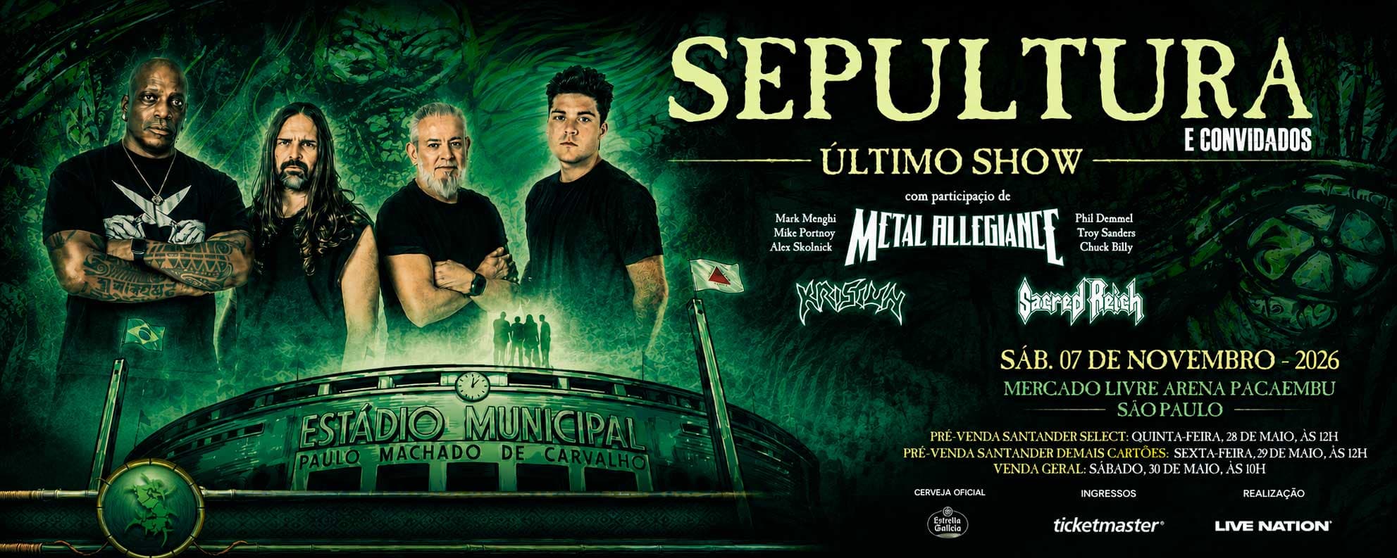 Sepultura se despide con su último concierto en 2026