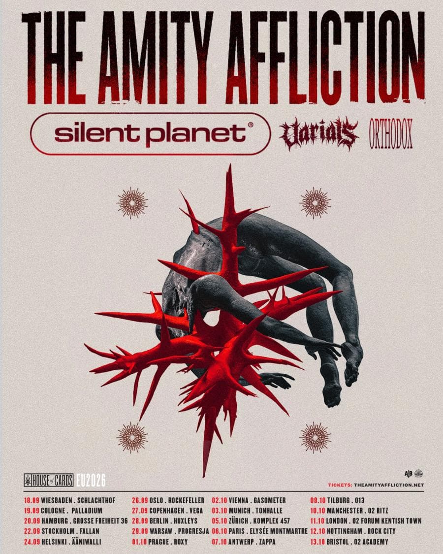 The Amity Affliction + Orthodox + Silent Planet + Varials @ Ääniwalli