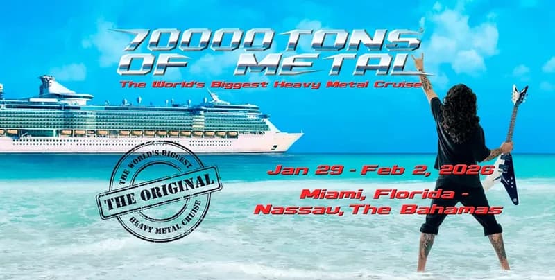 70,000 TONS OF METAL 2026 anuncia fechas, destino y barco para el crucero más extremo